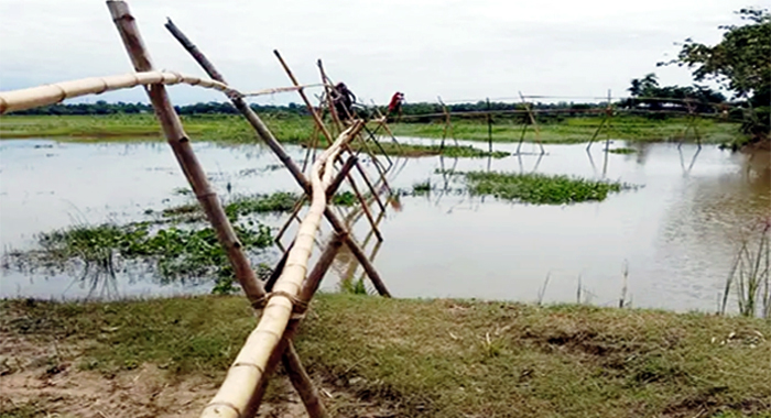 বাঁশের সাঁকোই ভরসা