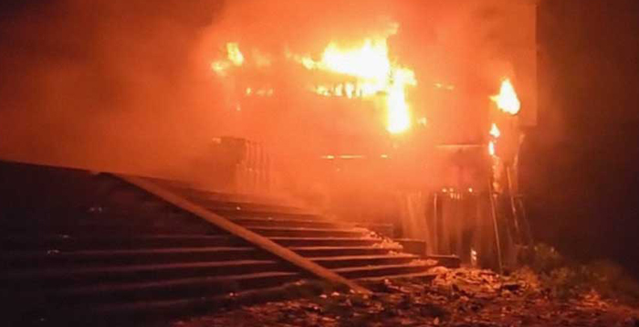 বানিয়াচংয়ে ভয়াবহ অগ্নিকাণ্ডে পুড়ে ছাই ৯ দোকান