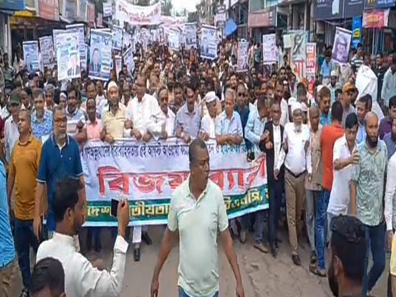 গণ-অভ্যুত্থানের ধারাবাহিকতায় সুনামগঞ্জ জেলা বিএনপির বিজয় মিছিল