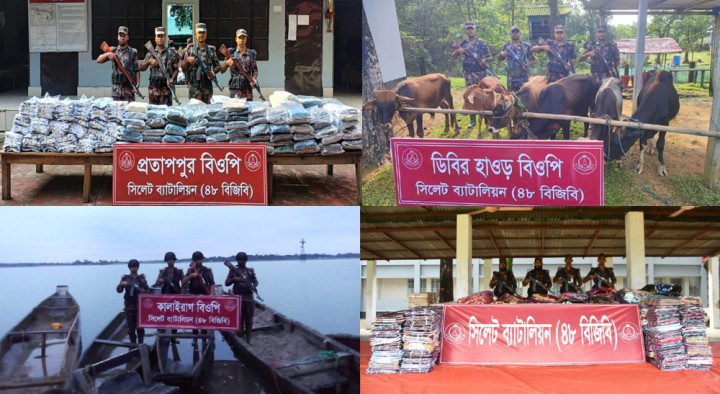 সীমান্তে আবারো কোটি টাকার চোরাই পণ্য জব্দ
