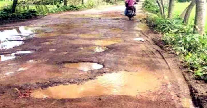 শেওলা-জকিগঞ্জ সড়কের বেহাল দশা