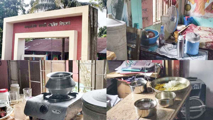 শ্রেণিকক্ষ দখল করে শিক্ষিকার পরিবারসহ বসবাস