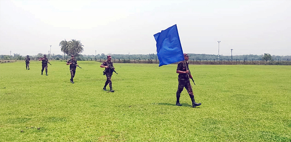 হবিগঞ্জ সীমান্তে সতর্ক অবস্থানে বিজিবি