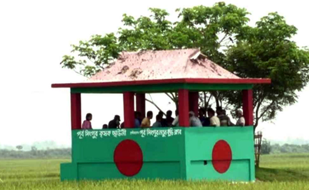 হাওর পাড়ে &lsquo;কৃষক ছাউনি&rsquo;