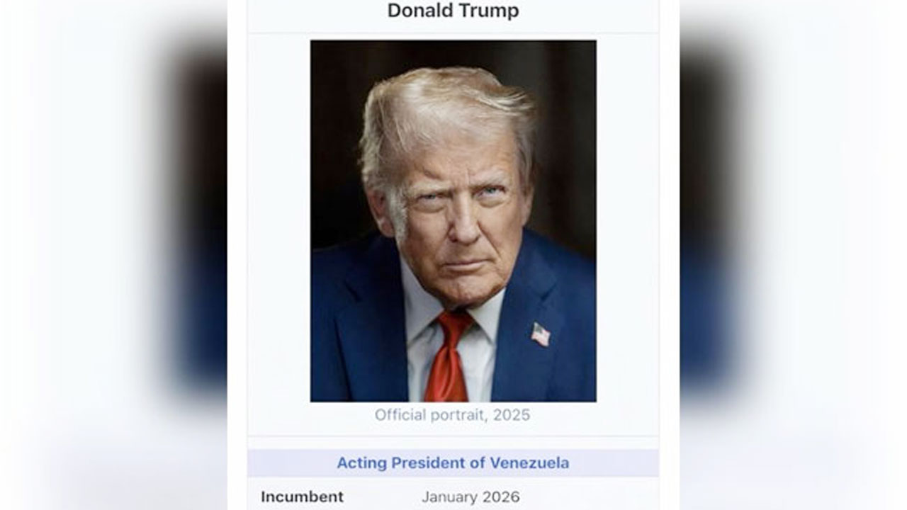ভেনেজুয়েলার &lsquo;ভারপ্রাপ্ত প্রেসিডেন্ট&rsquo; লেখা ছবি পোস্ট করলেন ট্রাম্প