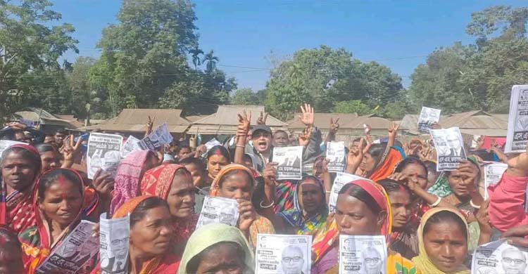 মাধবপুর ও চুনারুঘাটে ধানের শীষের পক্ষে নারী জাগরণ