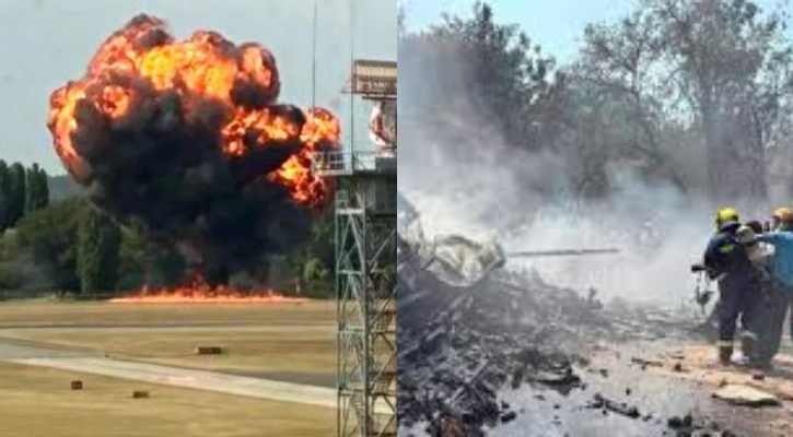 যুক্তরাজ্যে উড্ডয়নের পরই প্লেন বিধ্বস্ত