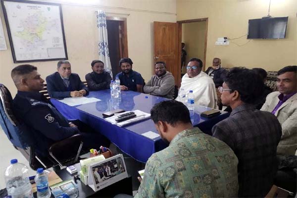 দোয়ারাবাজারে প্রেসক্লাবের সাংবাদিকদের সাথে ওসির মতবিনিময়