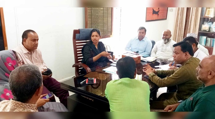 জৈন্তাপুরে বন্যা পরিস্থিতি নিয়ে ইউএনওর মতবিনিময়