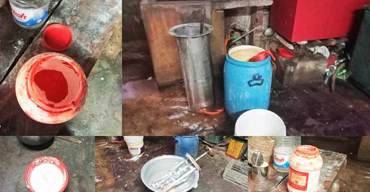 লাখাইয়ে বিক্রি হচ্ছে বিষাক্ত রং মেশানো শিশুদের আইসক্রিম