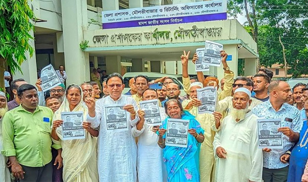 কমলগঞ্জে প্রতীক পেয়ে প্রচারণায় নেমেছেন প্রার্থীরা