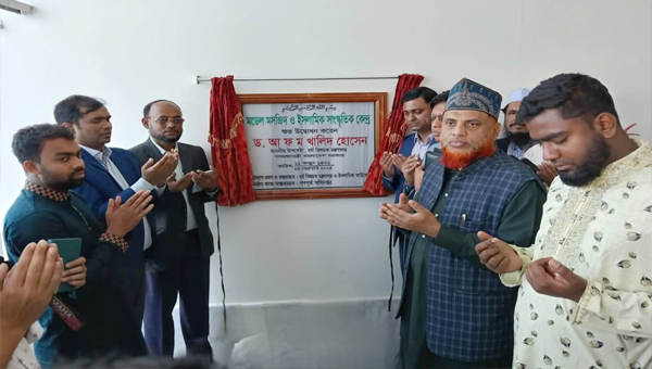 মাধবপুরে মডেল মসজিদ উদ্বোধন