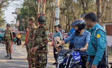 সিলেটে নিরাপত্তা ব্যবস্থা শক্তিশালী করলো পুলিশ ও সেনাবাহিনী