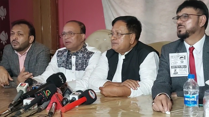 সিলেট ২ : একমঞ্চে নির্বাচন বর্জন করলেন ৪ প্রার্থী