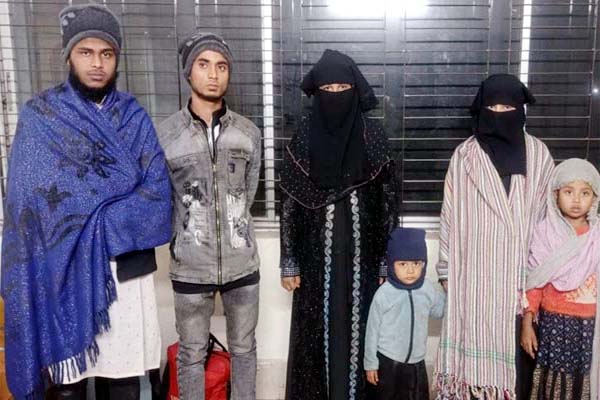 কমলগঞ্জে এক পরিবারের ৬ রোহিঙ্গা সদস্য আটক