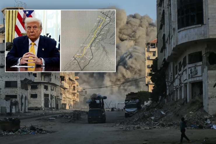 গাজা থেকে ইসরায়েলি সেনা প্রত্যাহারে ট্রাম্পের রোডম্যাপ