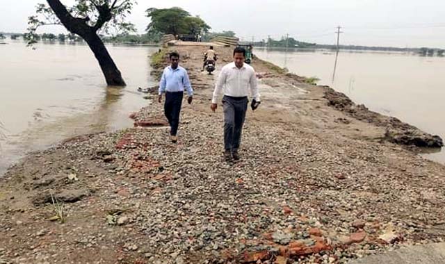 গোয়াইনঘাটে বন্যায় বিধ্বস্ত ৩শ কিলোমিটার সড়ক