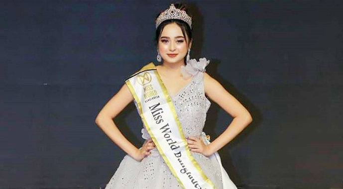 তিন বছর পর &lsquo;মিস ওয়ার্ল্ড বাংলাদেশ&rsquo;, চ্যাম্পিয়ন নীলা