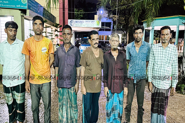 সোবহানীঘাট থেকে ৭ জুয়াড়ি আটক