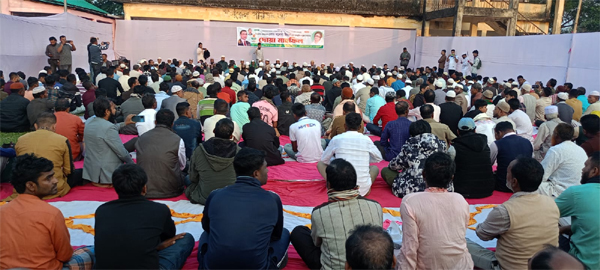 সাবেক প্রধানমন্ত্রী খালেদা জিয়ার রোগমুক্তি কামনায় দোয়ারাবাজারে দোয়া-মিলাদ মাহফিল
