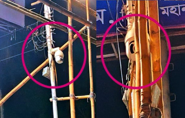 সিসি ক্যামেরার মুখে বাঁশ!