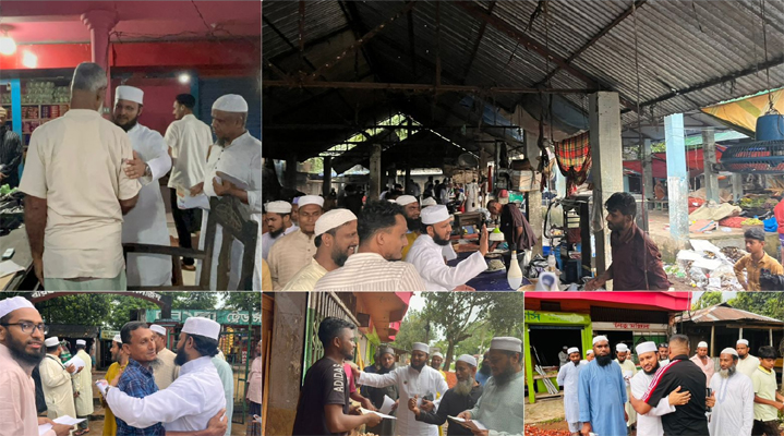 সিলেট-৬ আসনে জমিয়তের মনোনীত প্রার্থীর প্রচারণা
