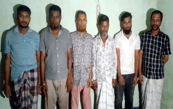 সাপ্লাইয়ে সালেকের জুয়ার আসর থেকে আটক ৬