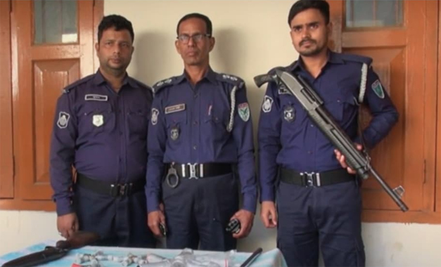 হবিগঞ্জ থেকে বন্দুক ও গুলি উদ্ধার
