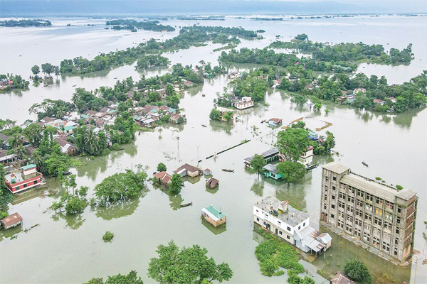 সিলেটে সামান্য বৃষ্টি হলেই বন্যার আশঙ্কা