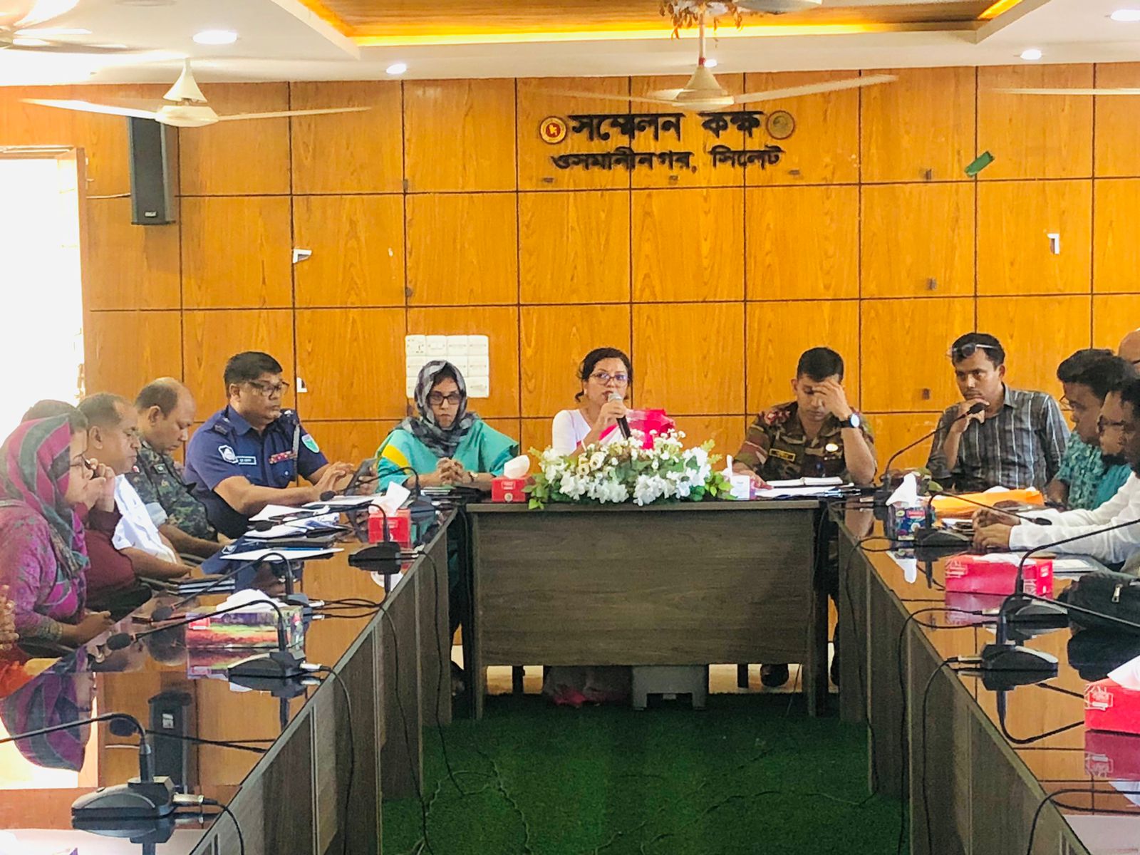 ওসমানীনগর দূর্গোৎসব উপলক্ষে উপজেলা প্রশাসনের মতবিনিময়