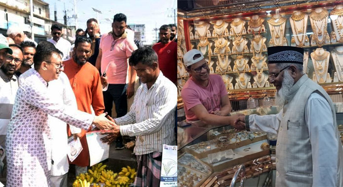 ভোটারদের দ্বারে দ্বারে ঘুরছেন প্রার্থীরা