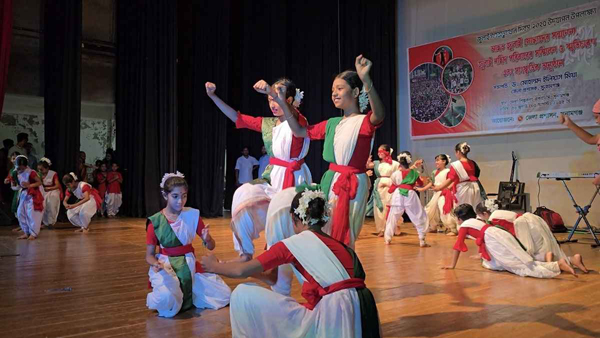 সুনামগঞ্জে জুলাই গণঅভ্যুত্থান দিবসে শোভাযাত্রা ও সাংস্কৃতিক আয়োজন