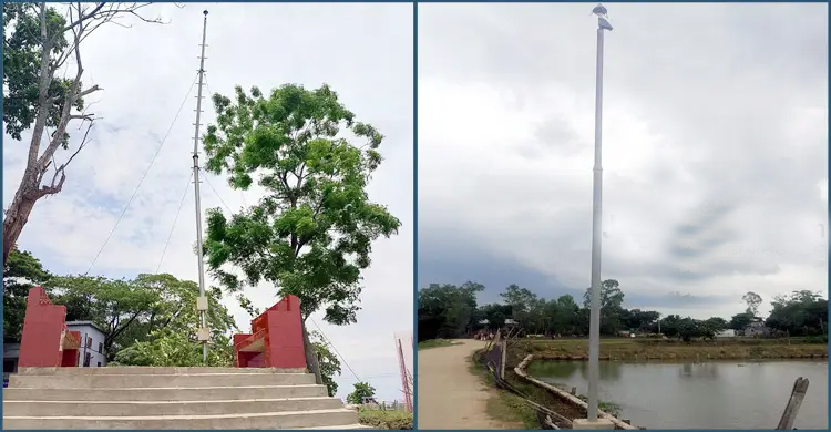 এমপির বাড়ির সামনে বজ্রপাত প্রতিরোধকারী যন্ত্র, হাওরে মরছে মানুষ