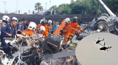 মালয়েশিয়ায় নৌবাহিনীর দুই হেলিকপ্টারের সংঘর্ষ, নিহত ১০