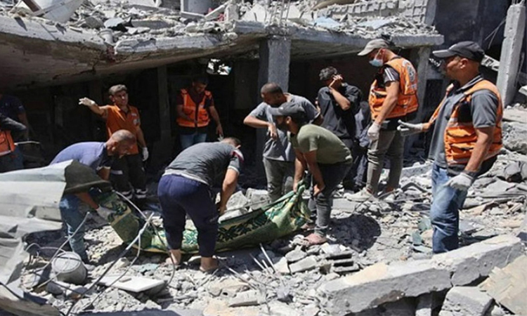 গাজায় আরও ১০ মরদেহ উদ্ধার