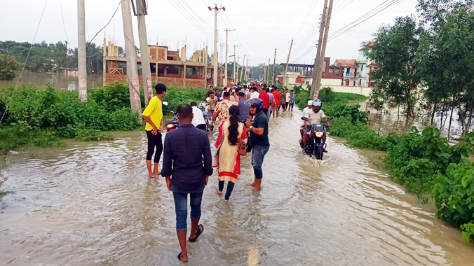 মৌলভীবাজারে বন্যা পরিস্থিতির কিছুটা উন্নতি