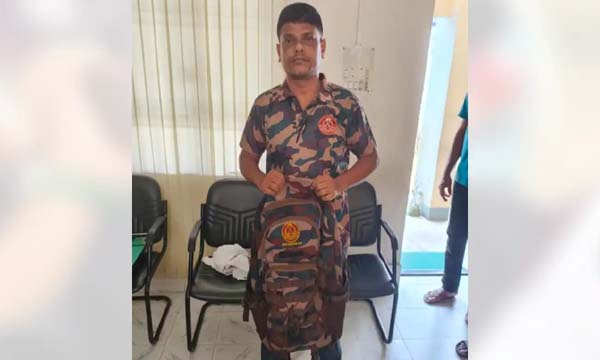 বিজিবি সদস্য পরিচয়ে হোটেলে অবস্থান, বের হওয়ার সময় ধরা পড়লেন যুবক