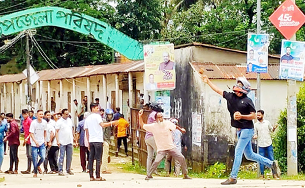 শিক্ষার্থীদের বৈষম্য বিরোধী আন্দোলনে উত্তাল কোম্পানীগঞ্জ