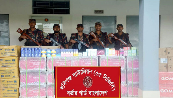 হবিগঞ্জে তিন কোটি টাকার ভারতীয় পণ্য জব্দ
