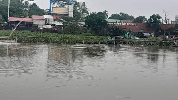 জগন্নাথপুরে বিপৎসীমার ওপরে কুশিয়ারার পানি, বন্যার শঙ্কা