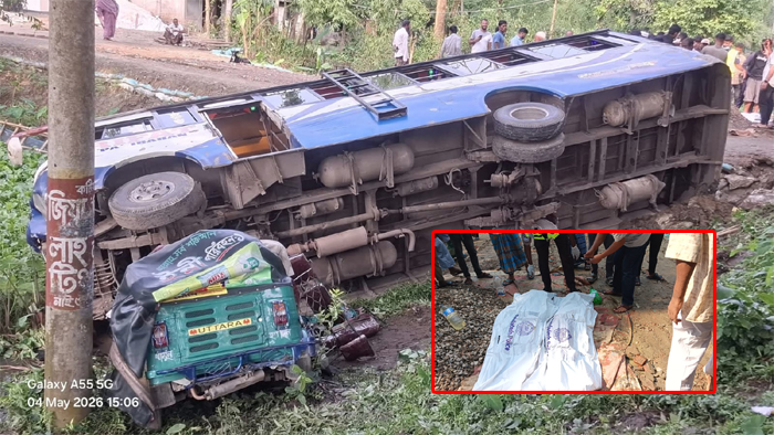 সুনামগঞ্জে বাস-সিএনজি সংঘর্ষে নিহত ২