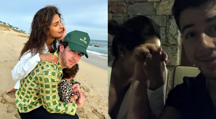 প্রিয়াঙ্কার &lsquo;হ্যাঁ&rsquo; বলার মুহূর্তের ছবি শেয়ার করলেন নিক
