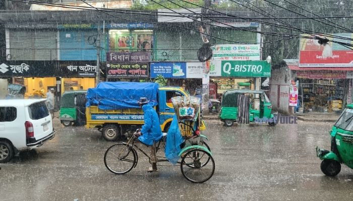 সিলেটে বজ্রসহ ভারী বৃষ্টিপাতের আভাস