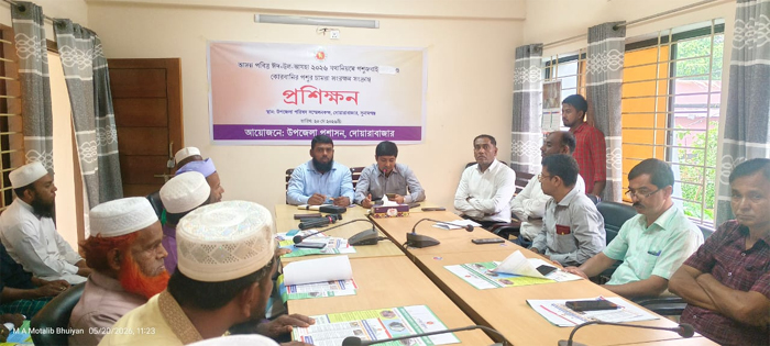 দোয়ারাবাজারে পশু জবাই-চামড়া সংরক্ষণ বিষয়ে প্রশিক্ষণ কর্মশালা