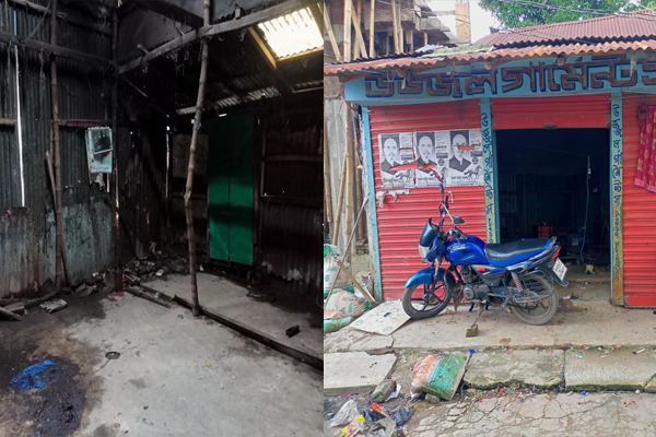 মধ্যনগরে অবহেলায় বণিক সমিতির ঘর,সষ্কারের দাবী