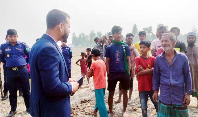 শায়েস্তাগঞ্জে কৃষি জমিতে মাটি কাটায় জরিমানা