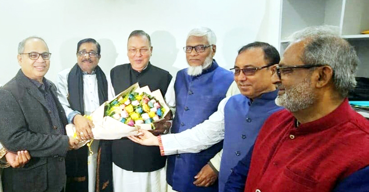 কৃষিমন্ত্রী আব্দুস শহীদকে  মৌলভীবাজার জেলা আওয়ামী লীগের শুভেচ্ছা