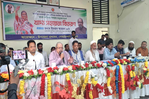 বর্তমান সরকার বানবাসীদের পাশে সব সময় আছে : ইমরান আহমদ