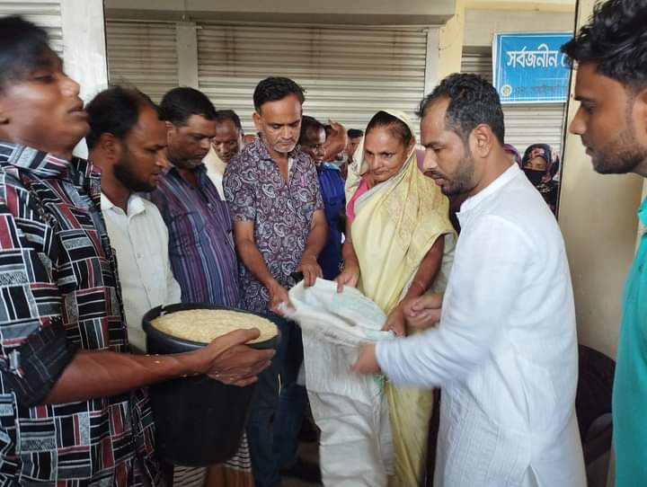 গোয়াইনঘাট প্রশাসনের তত্ত্বাবধানে ৫ হাজার ২শত পরিবারের মধ্যে ৫২ মেঃ টন চাল বিতরণ