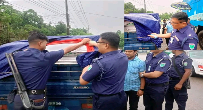জৈন্তাপুরে বিপুল পরিমাণ ভারতীয় চা-পাতাসহ আটক ১
